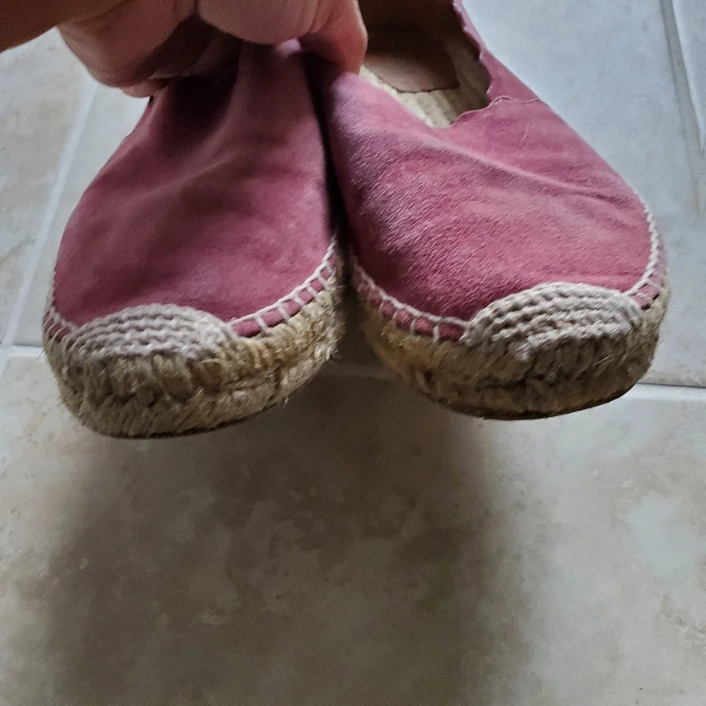 Chloé Lauren Suade Espadrilles, Size 7.5
